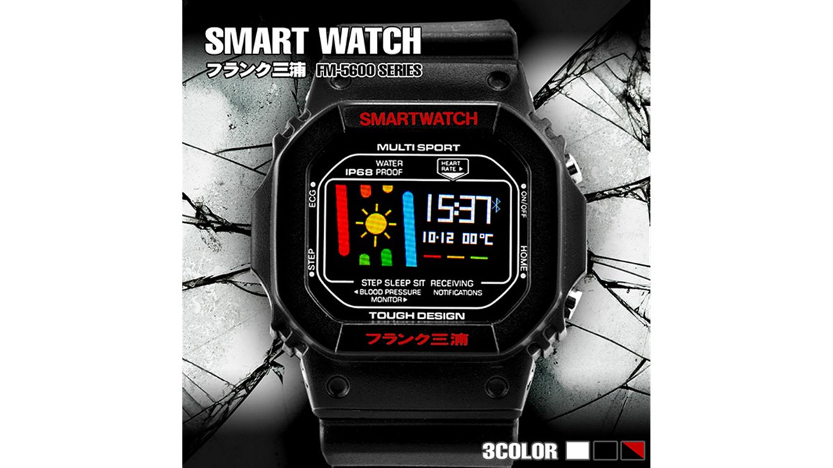 フランク三浦」が新型スマートウォッチを発表、“強そうな角型”モデル3