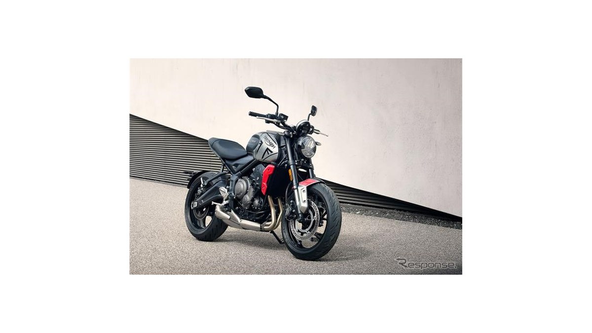 新品同様 TRIUMPH トライアンフ トライデント660純正ミラー Triumph トライアンフ トライデント660 純正ミラー （新型