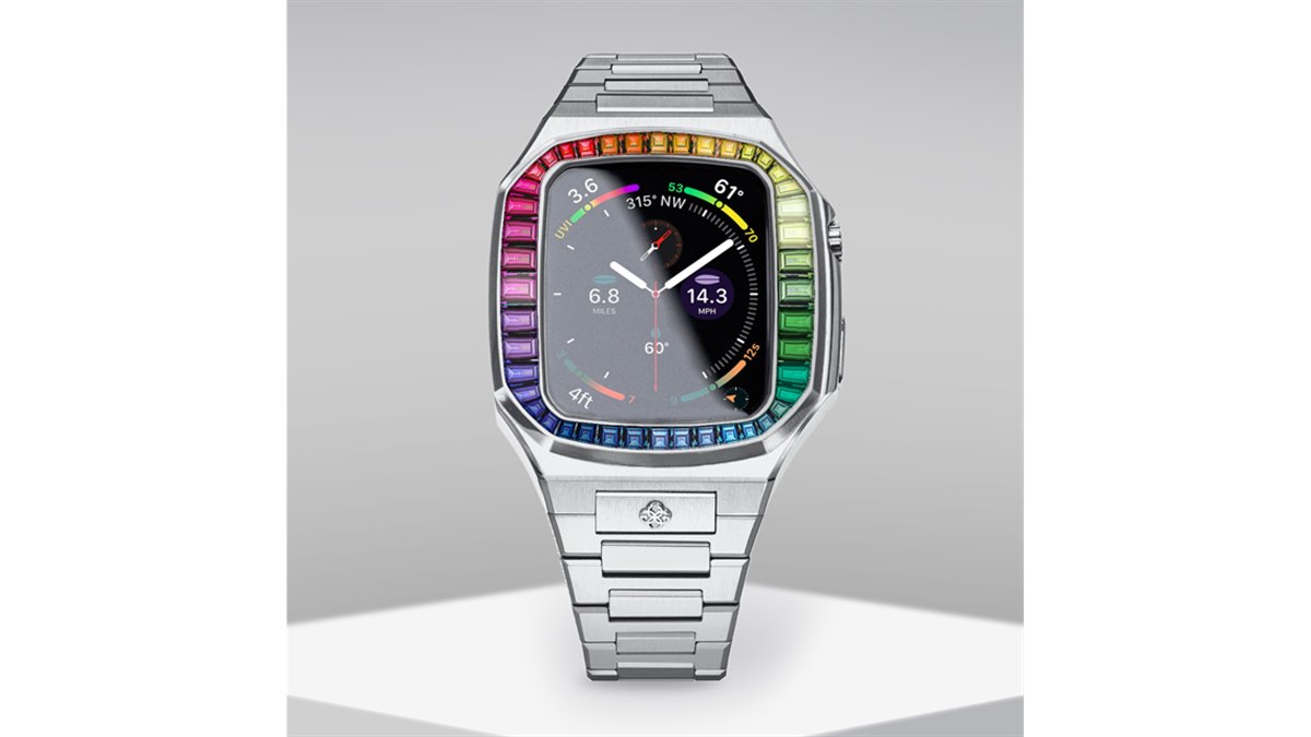 209,000円、高級Apple Watchケース「EV44」に24本限定モデル「Rainbow 