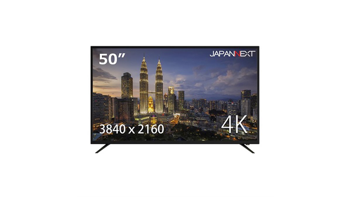 JAPANNEXT、HDR対応の50型4Kディスプレイ「JN-VT5000UHDR