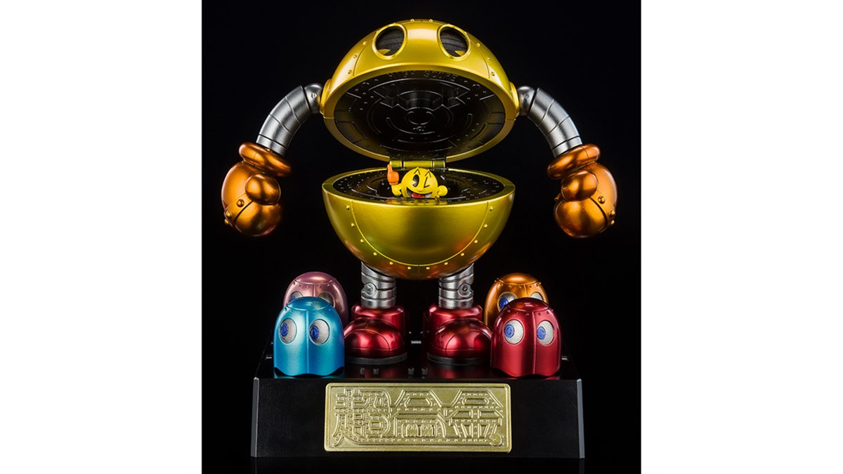 パックマン」が超合金ロボットに、本体に搭乗できるミニフィギュア付き