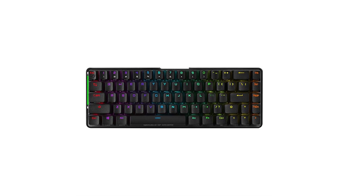 ASUS、コンパクトなゲーミングキーボード「ROG Falchion