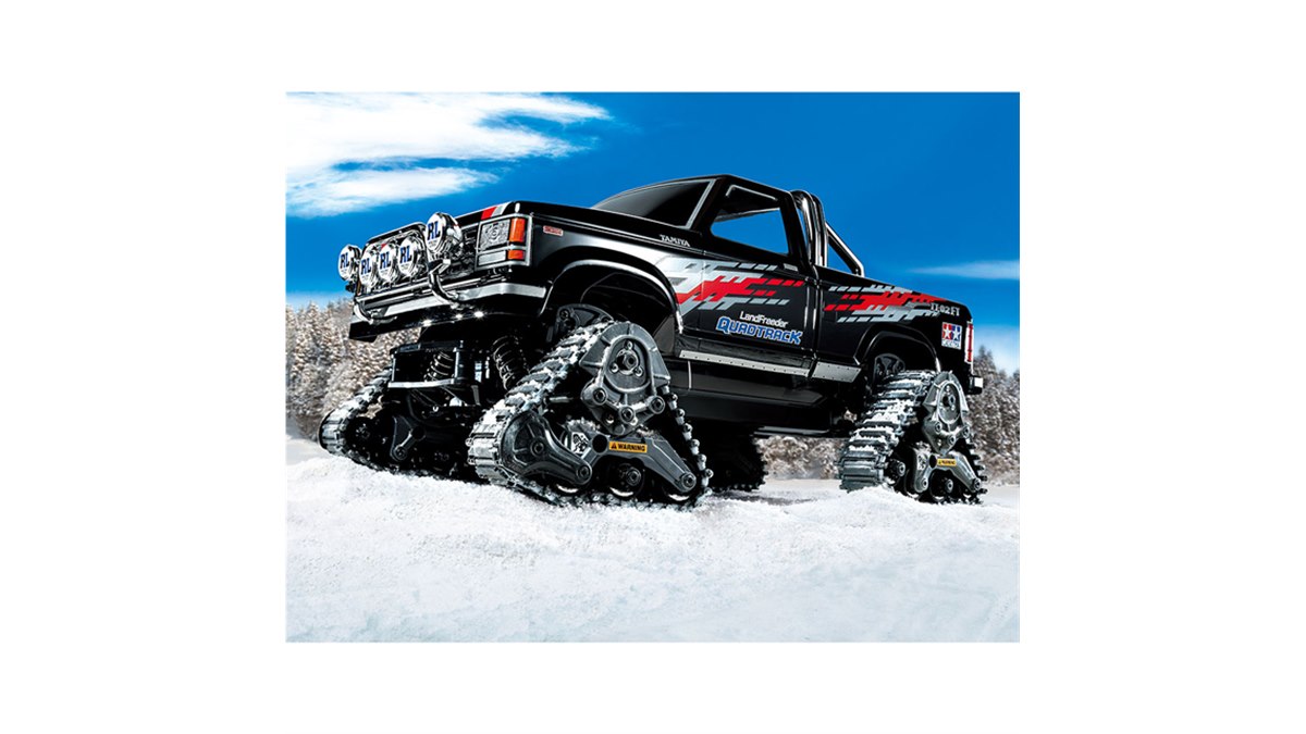 オフロードトラックの電動RC「ランドフリーダー クワッドトラック」の