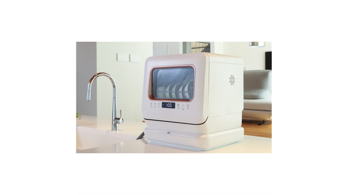maxzen、タンク式/分岐水栓式を選べる約70度温水洗浄搭載の食器洗い