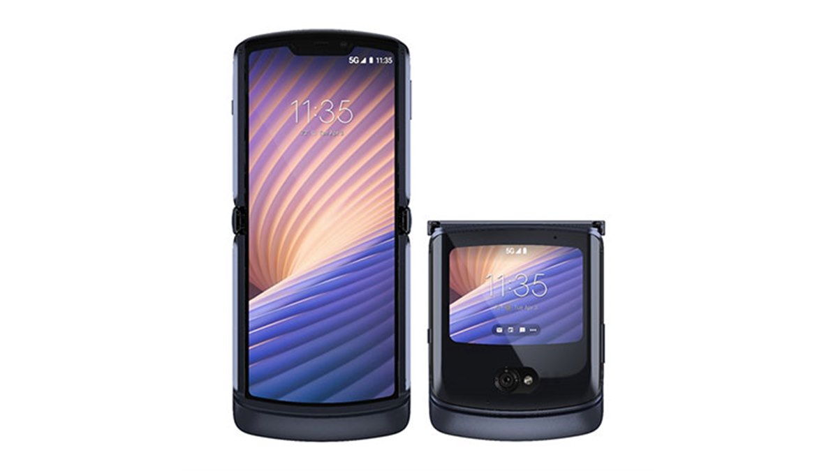ソフトバンク、縦方向に折りたためる5Gスマホ「razr 5G」を3月