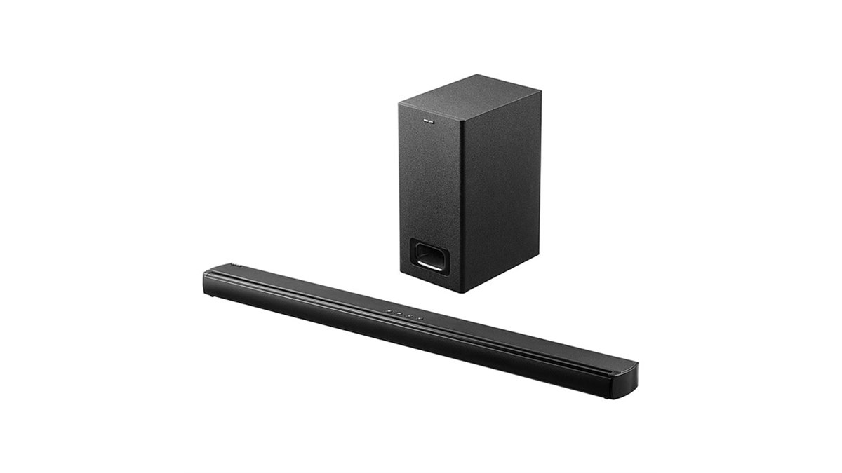 サンワ、合計最大200W出力のサウンドバー＆サブウーハーセット「400