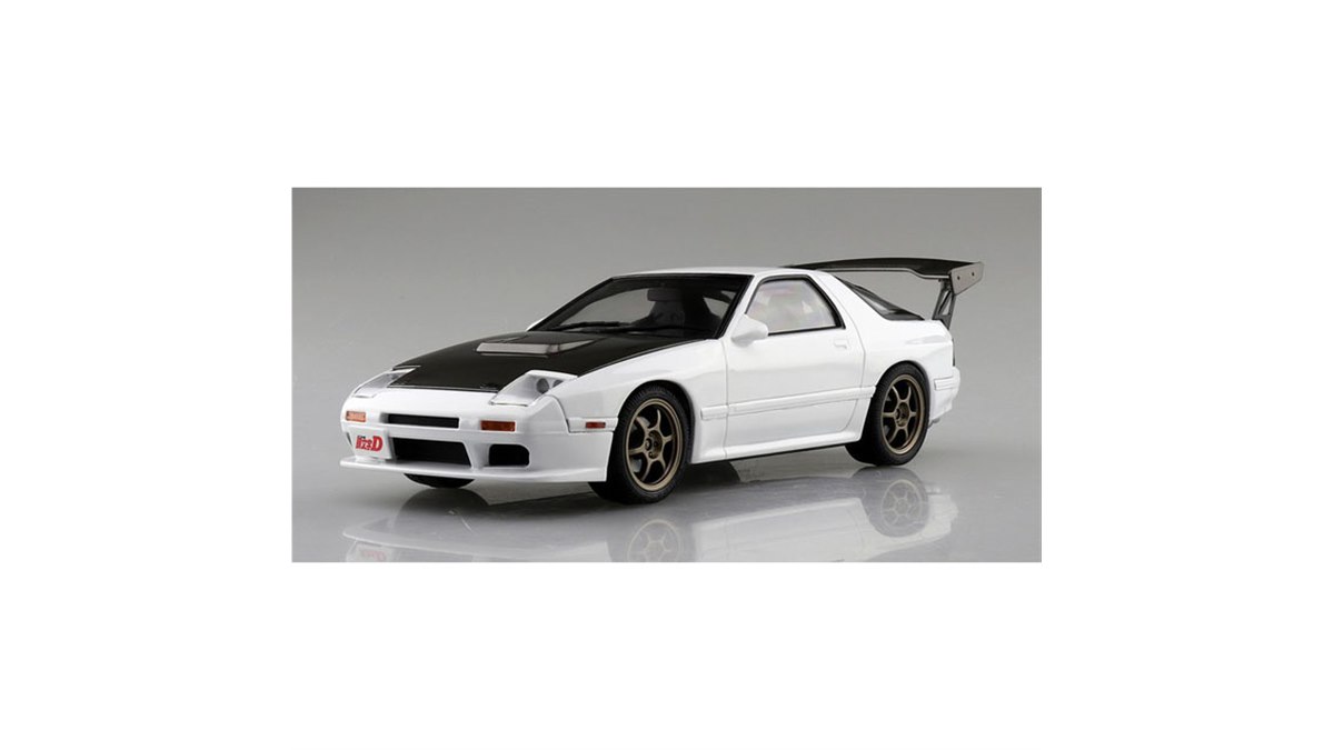絶版 アオシマ 1/24 プリペイントモデル 頭文字D RX-7 箱根対決