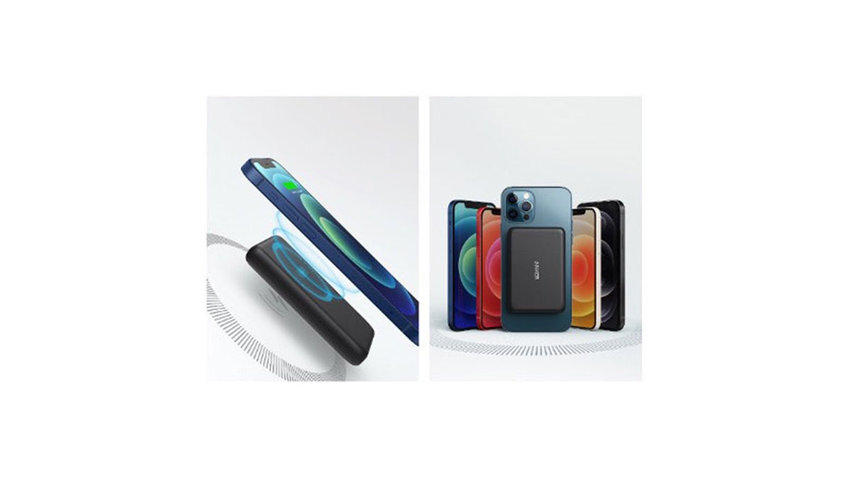 Anker、iPhone 12に装着できるマグネット式モバイルバッテリー