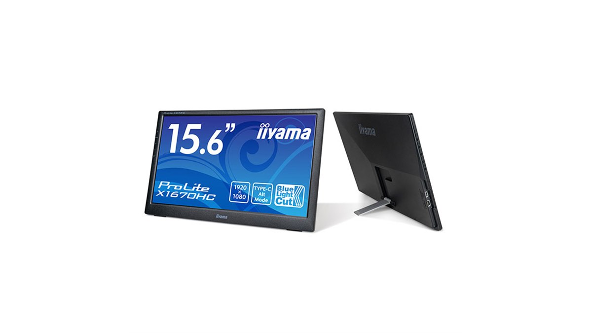 iiyama、USB Type-C接続を採用した15.6型モバイル液晶