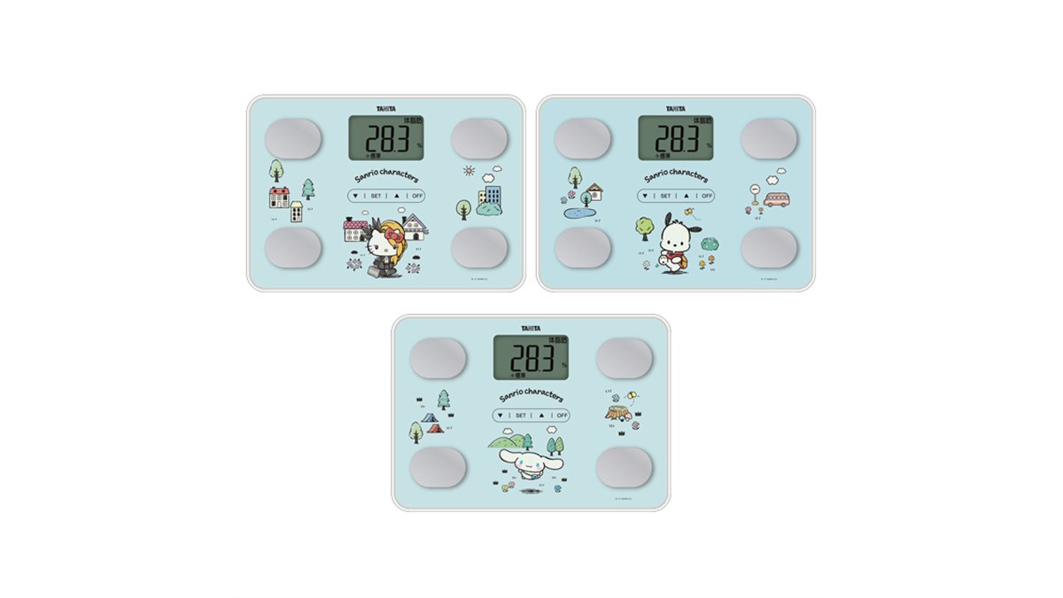 ぐでたま 体重計 海外品　サンリオ タニタ、「2021年サンリオキャラクター大賞」コラボの体組成計3