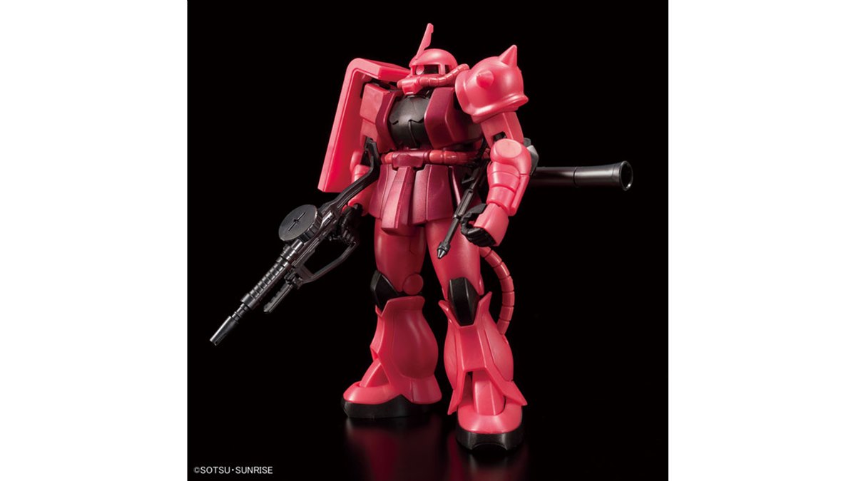 機動戦士ガンダム」シャア専用ザクIIがメタリックな限定HGガンプラで