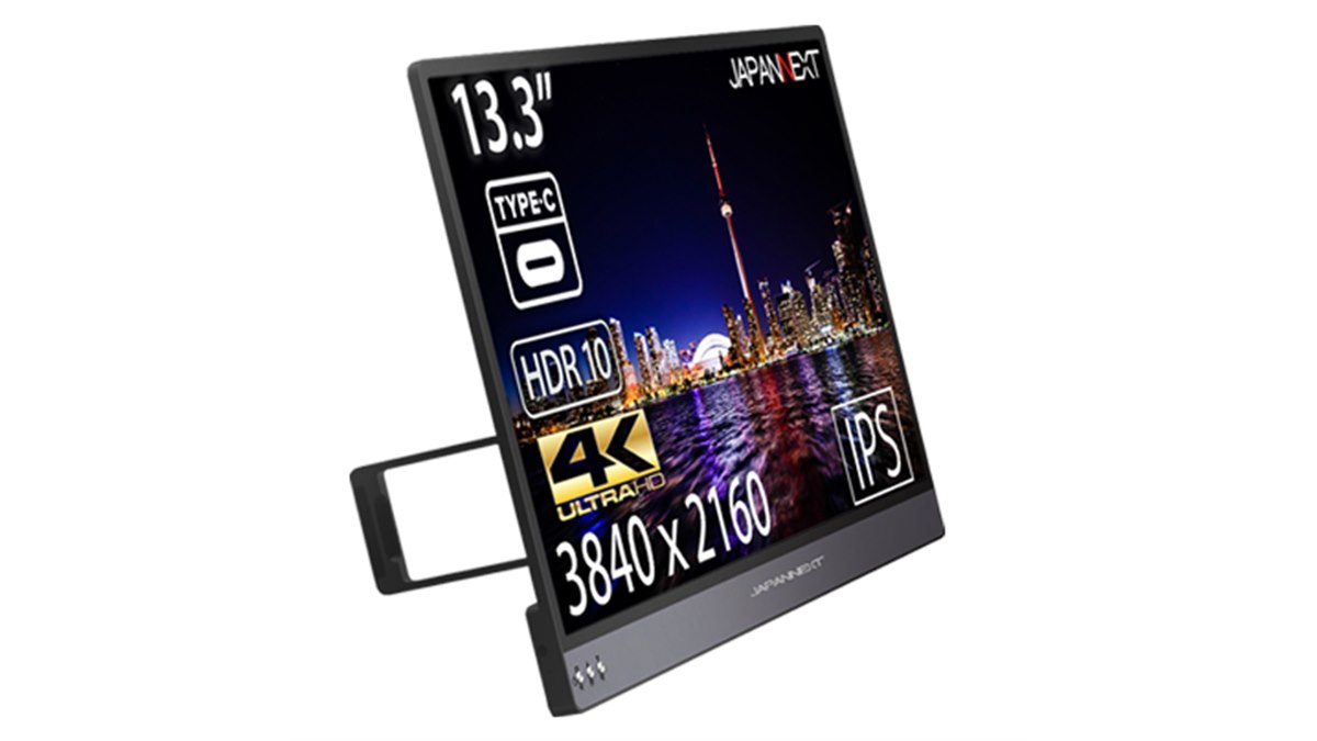 37,800円から、USB Type-C対応の4Kモバイル液晶ディスプレイ3機種