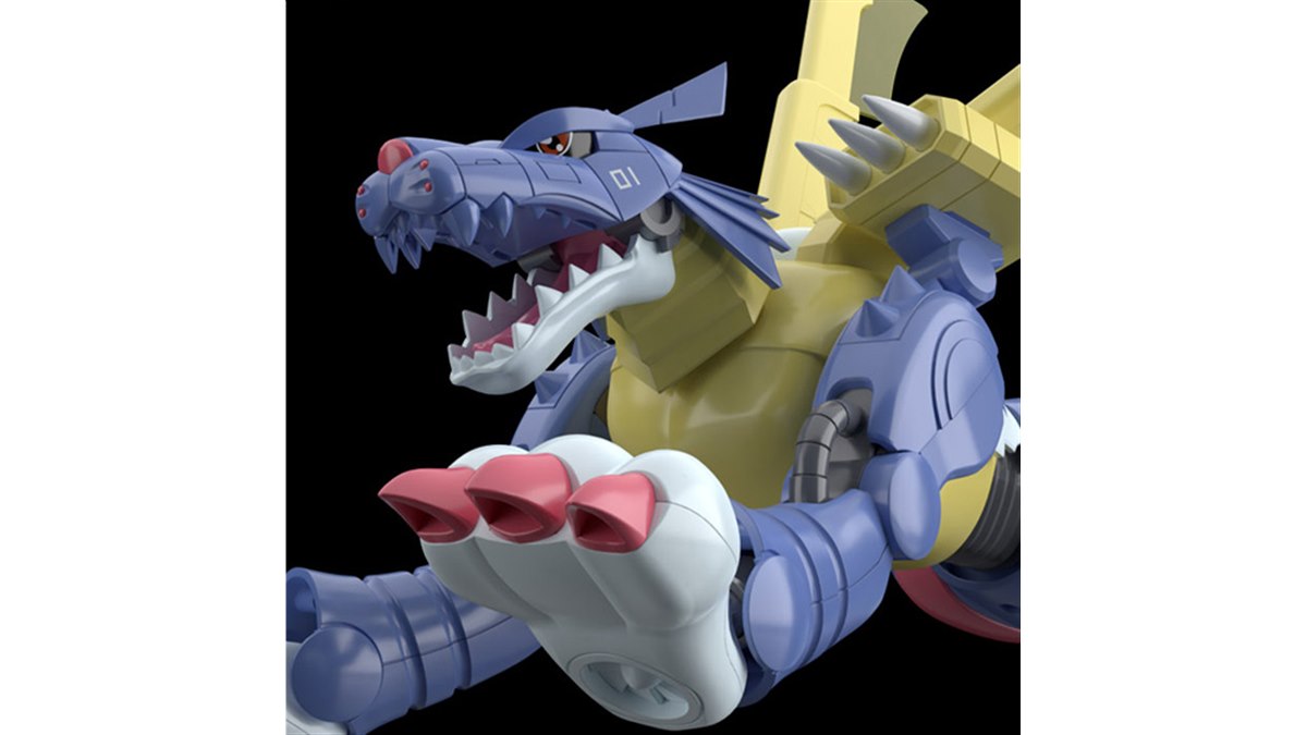 デジモンアドベンチャー」メタルガルルモンがエフェクト付きで