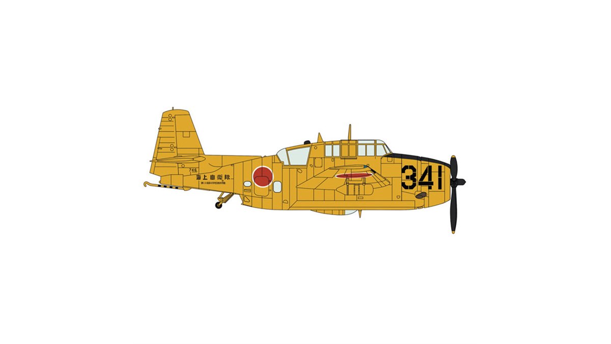 ハセガワ、1/72模型「TBM-3S2 アベンジャー “海上自衛隊 第3術科学校