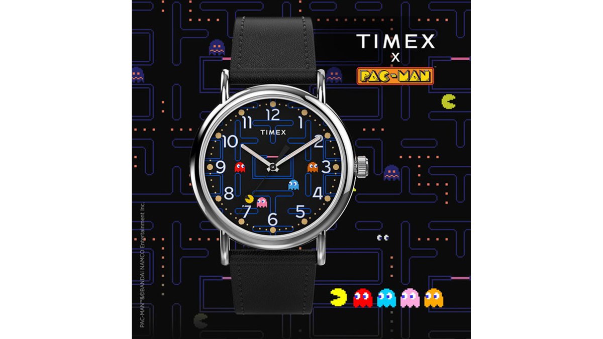 パックマン×タイメックスのコラボウォッチに第2弾、暗闇で文字盤