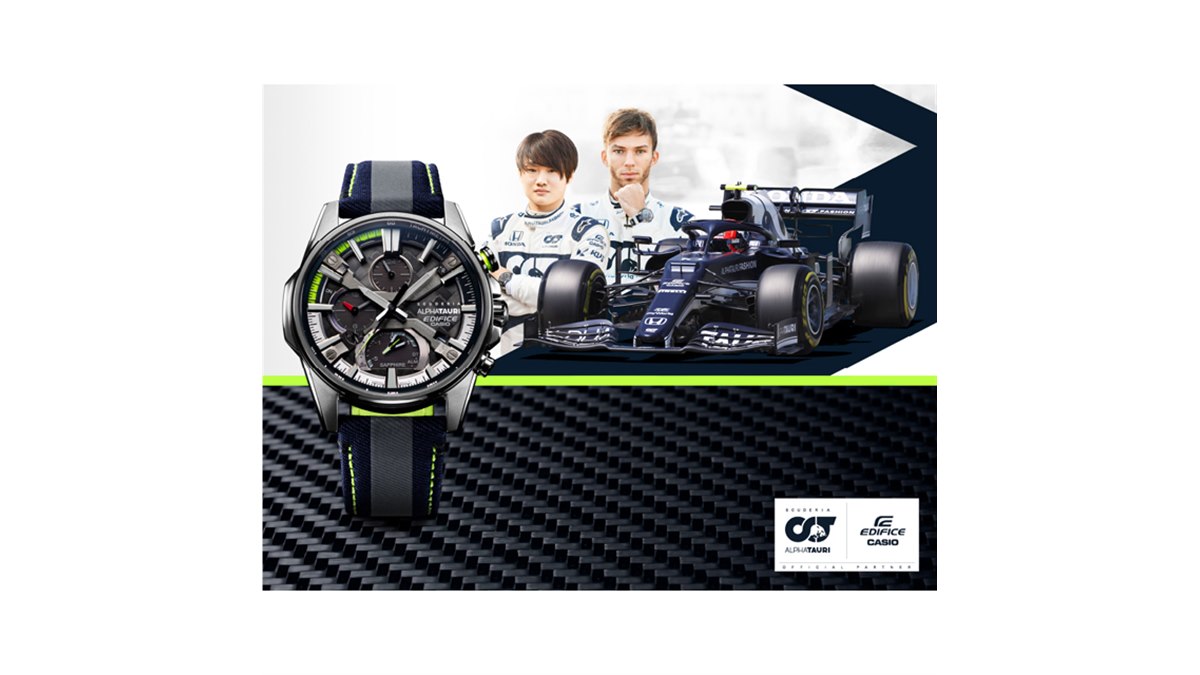 F1マシンと同素材を採用した「Scuderia AlphaTauri」×「EDIFICE 