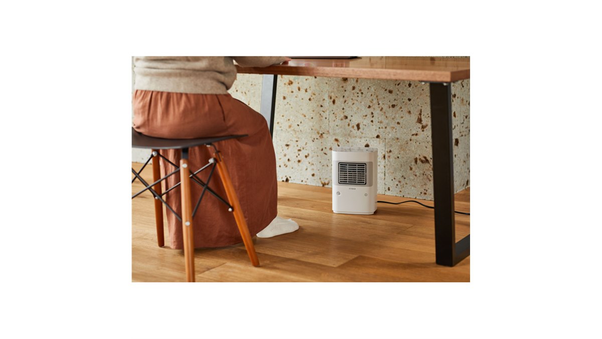 シロカ、温度調節＆人感センサー付きの足元ヒーター「まめポカ」9/18