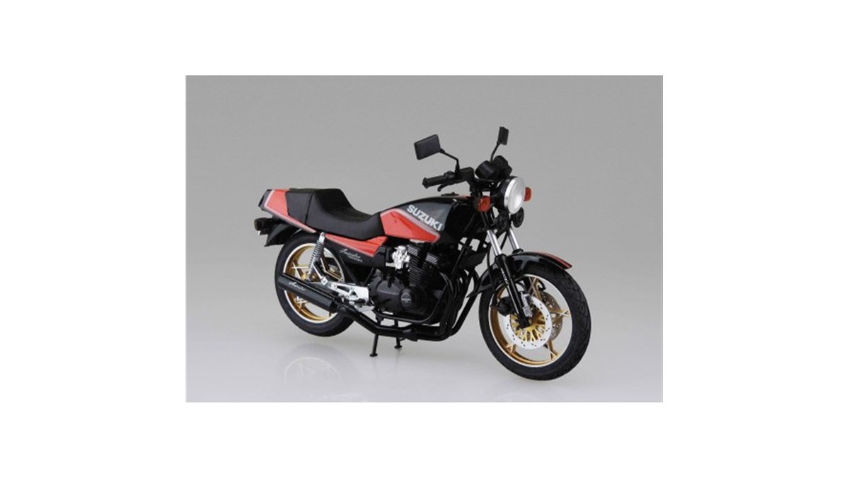 AOSHIMA、1982年に登場した「GSX400FS インパルス」を再現した1/12模型