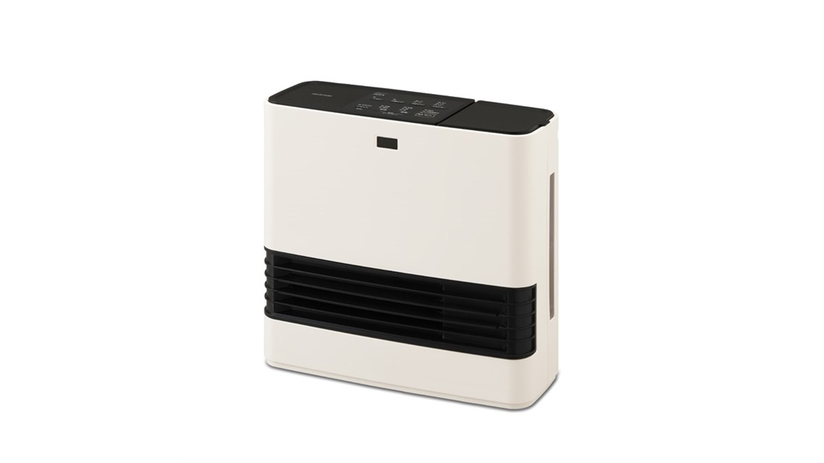 アイリスオーヤマ 大風量加湿セラミックファンヒーター KJKC125D1-W アイリスオーヤマ、「大風量加湿セラミックファンヒーター」を
