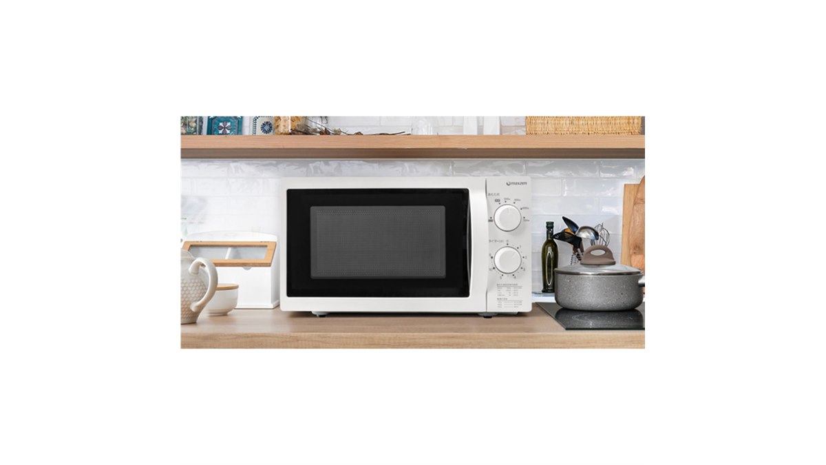 S537 さささ様ご予約品です。フラット電子レンジ　2023年製 は美品です MAXZEN、Mサイズのピザがまるごと入る容量18Lのフラットテーブル