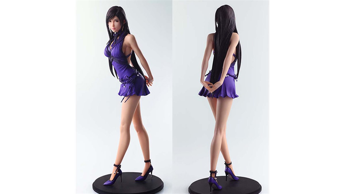 ファイナルファンタジーVII リメイク」ドレス姿のティファが立体