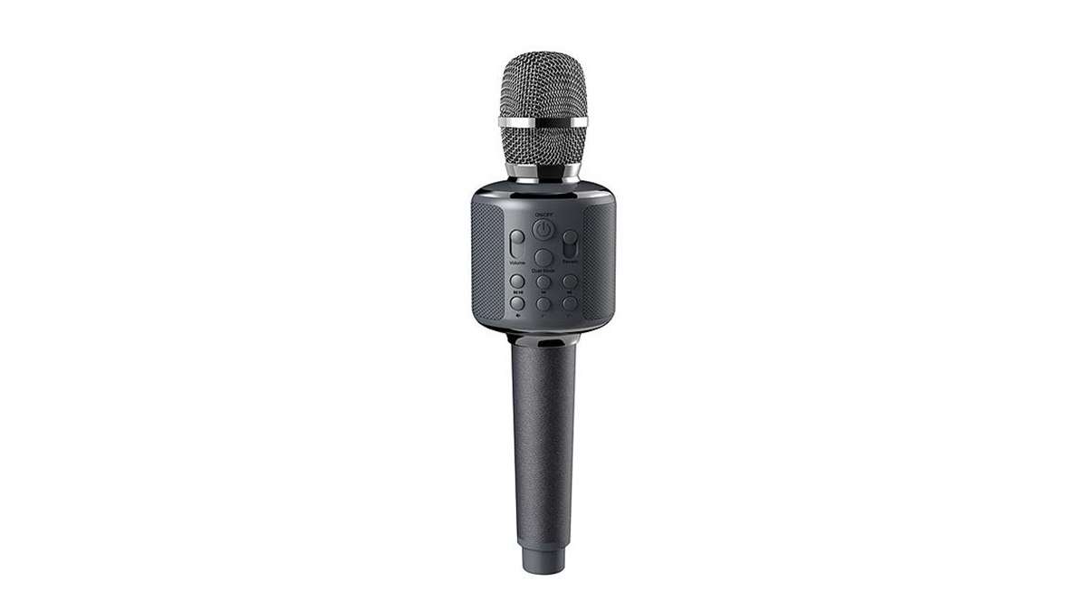 【二個セット】smaly Bluetooth カラオケマイク NAKAGAMI dショッピング |MINI カラオケマイク＆スピーカー USB充電式