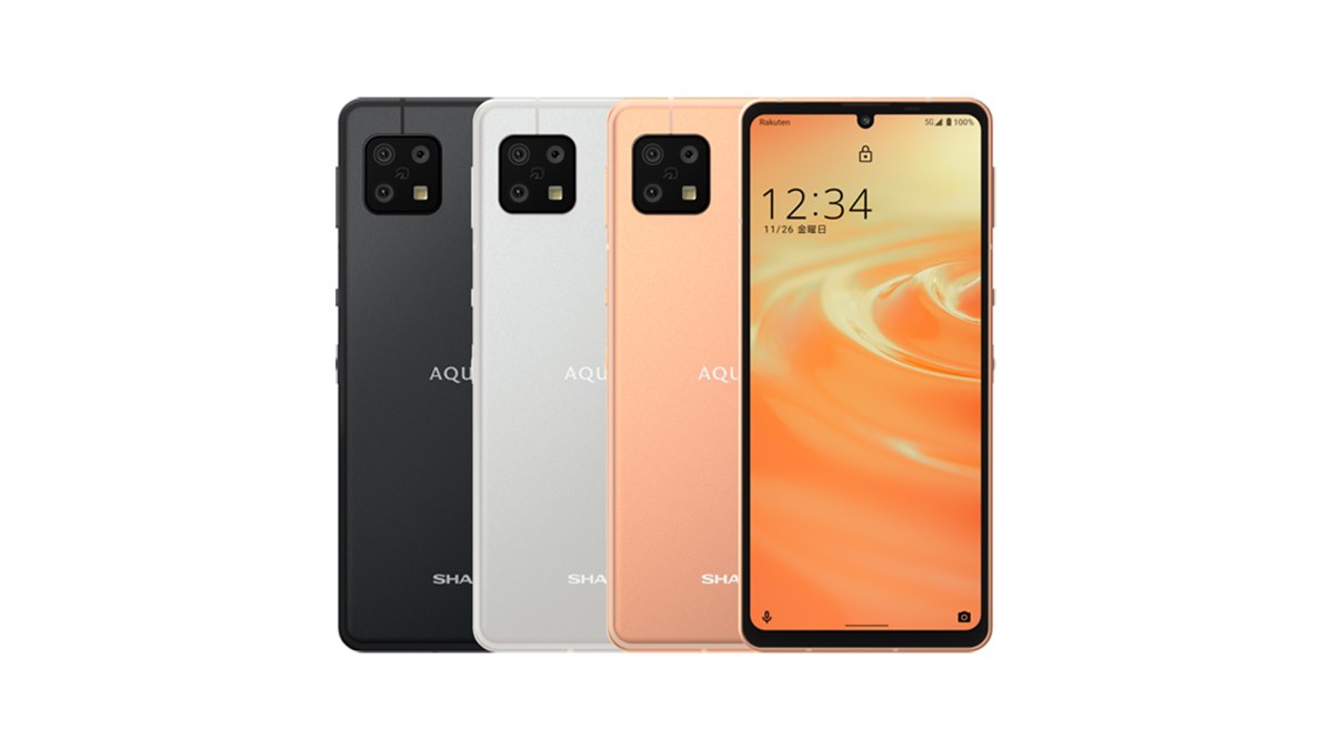 楽天モバイル、39,800円でシャープ5Gスマホ「AQUOS sense6」を発売