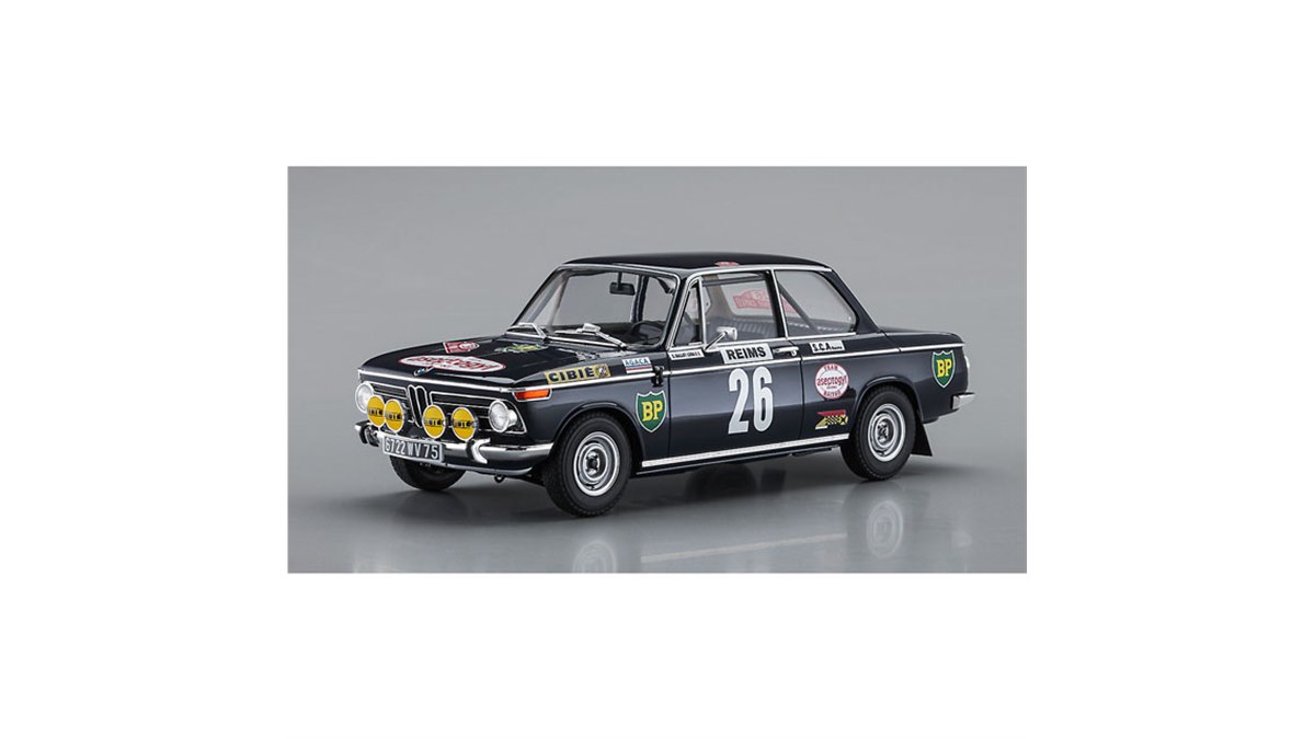 ハセガワ、1/24模型「BMW 2002 ti “1971 モンテカルロ ラリー”」を本日
