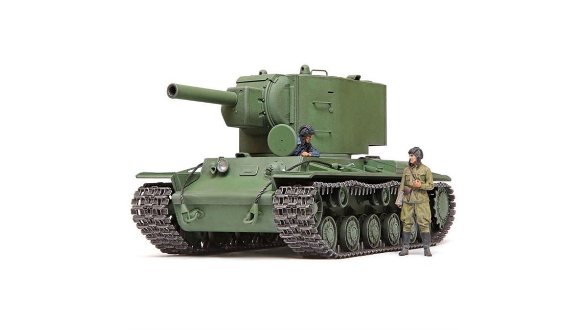 タミヤ、1/35 ミリタリーミニチュア「ソビエト重戦車 KV-2」を