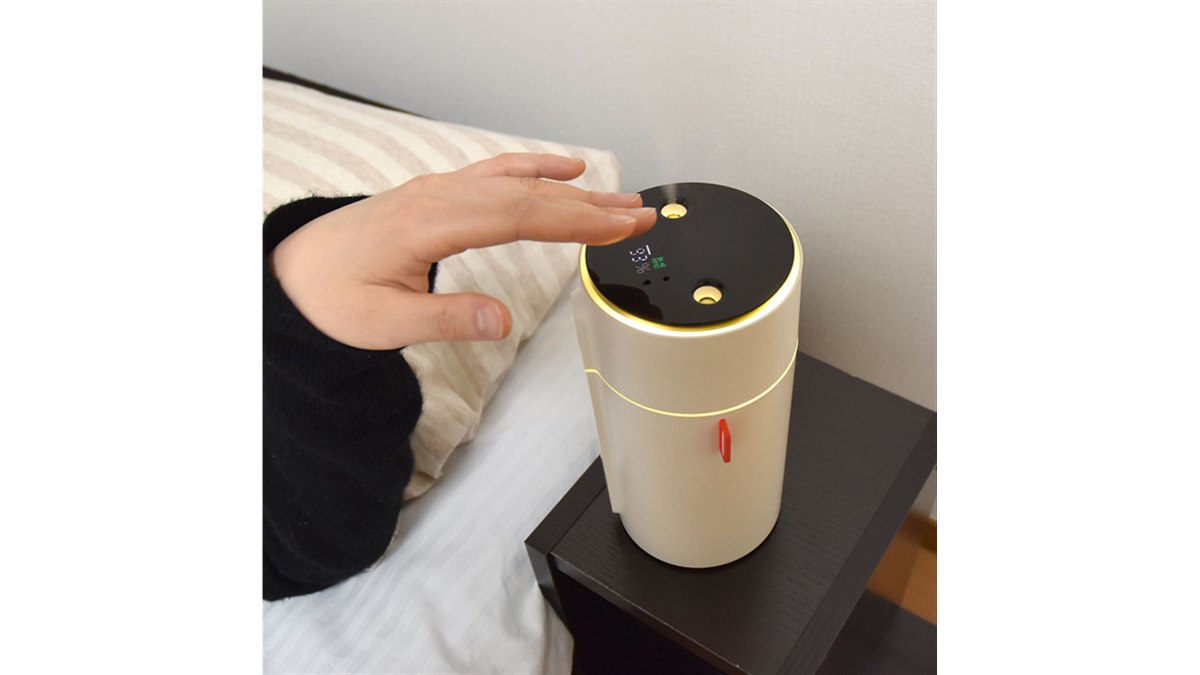 サンコー、手をかざして操作できる卓上加湿器「センサーツインミスト