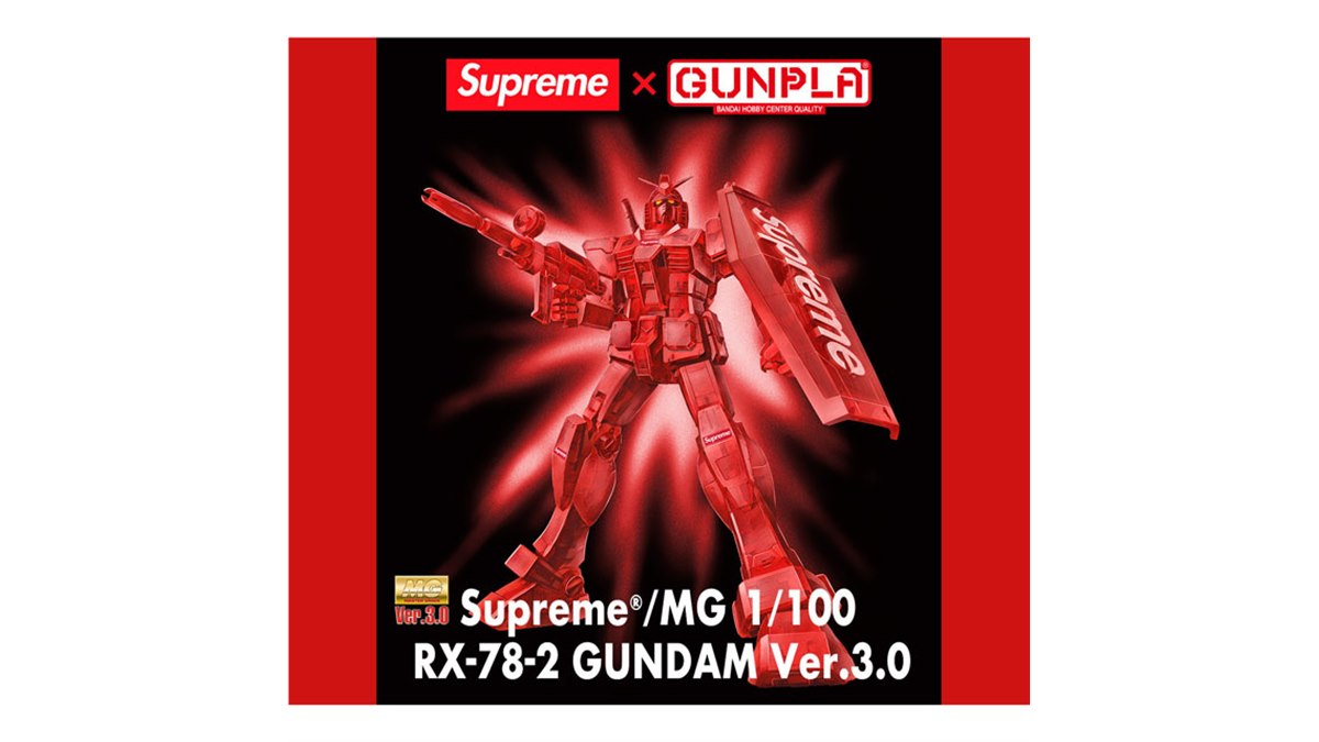 Supreme×ガンプラ”オールクリアレッドの「RX-78-2 ガンダム」が本日12/18発売 - 価格.com