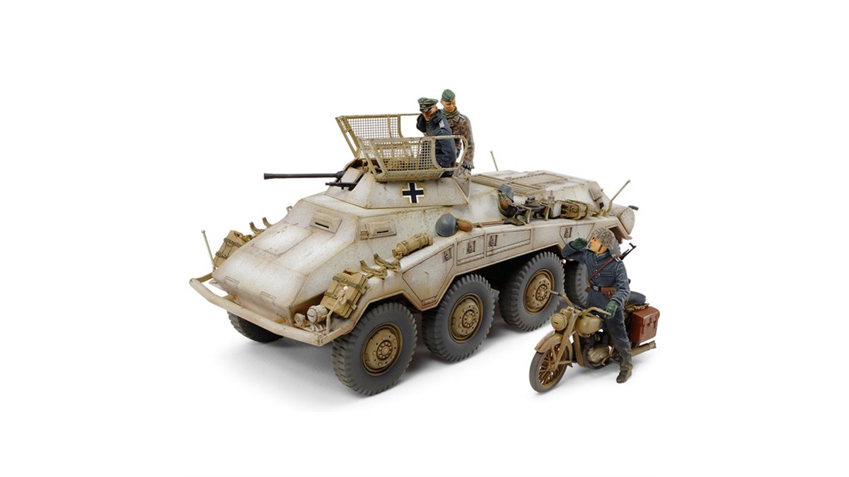 タミヤ「1/35 ドイツ重装甲車Sd.Kfz.234/1」発売へ、イタレリ社