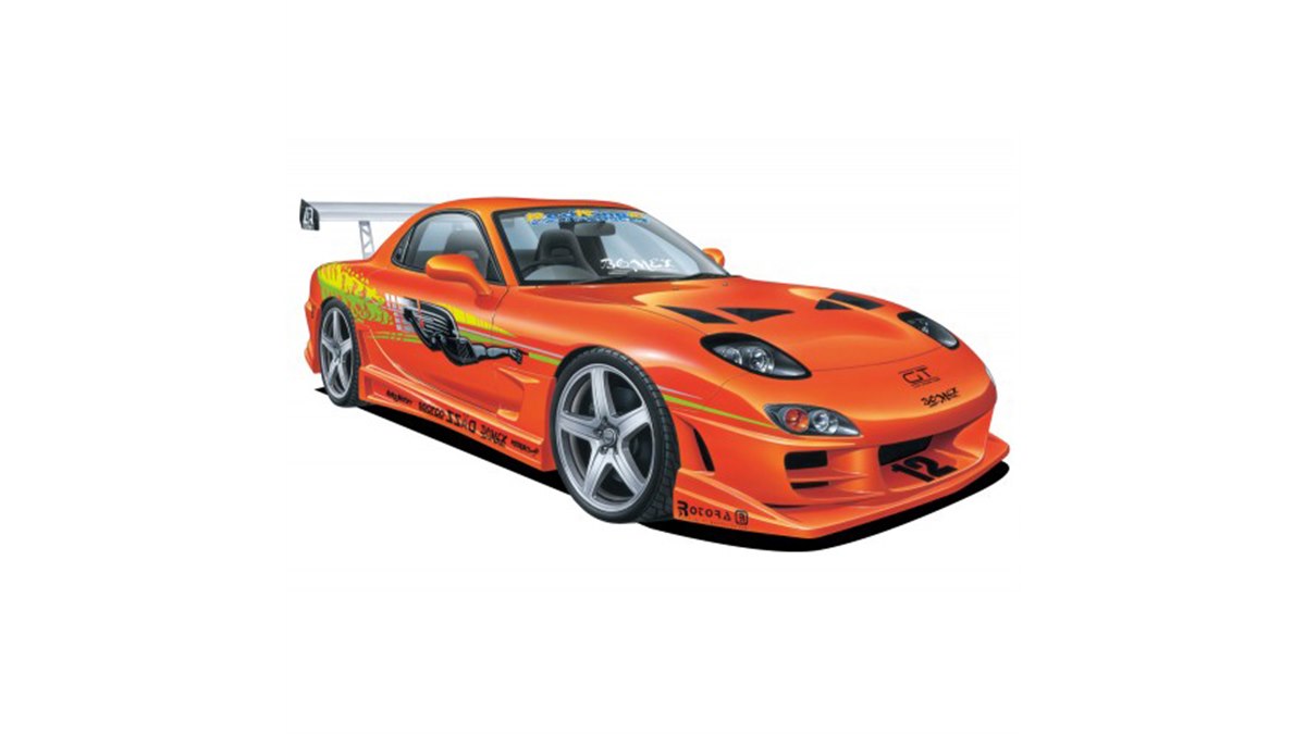 AOSHIMA「マツダRX-7 FD3S型」1/24模型、BOMEXフルエアロ仕様を