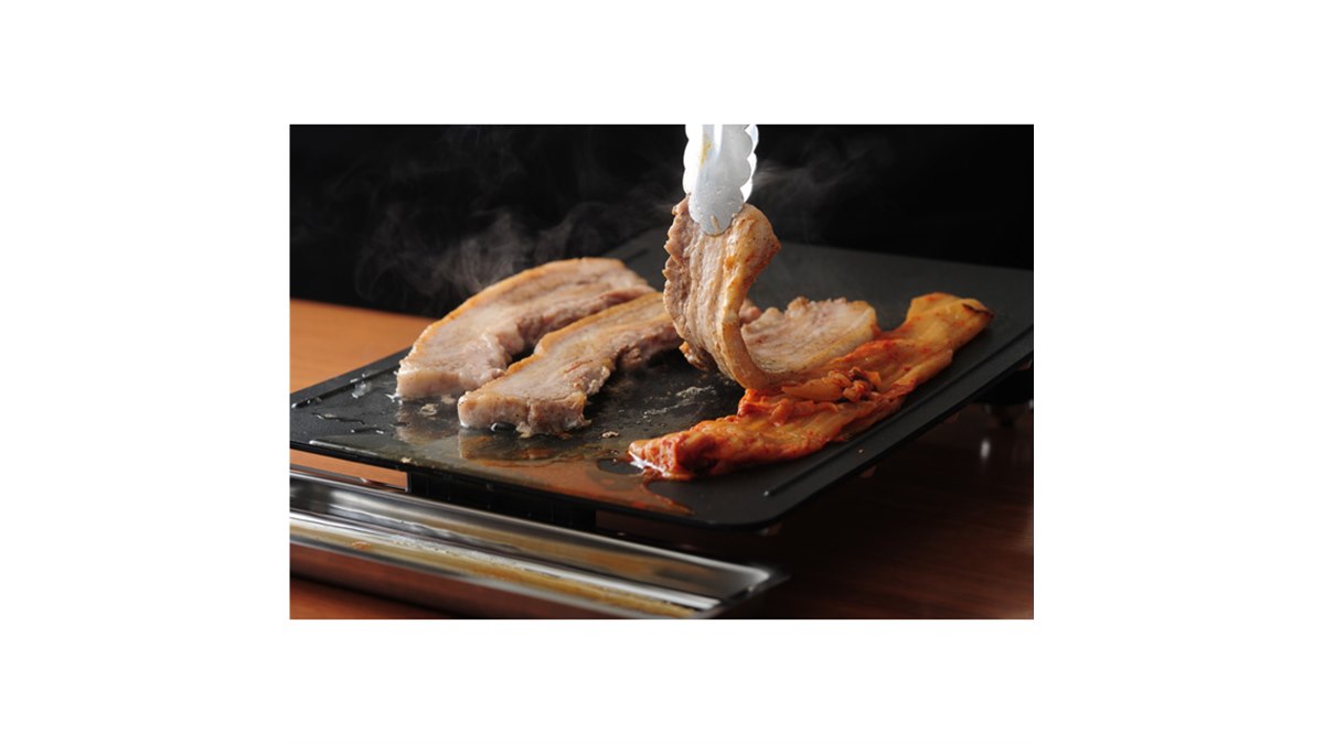 abien MAGIC GRILL J-FUN 【新品・未使用品】 サムギョプサルや蒸し焼きも、ホットプレート「abien MAGIC