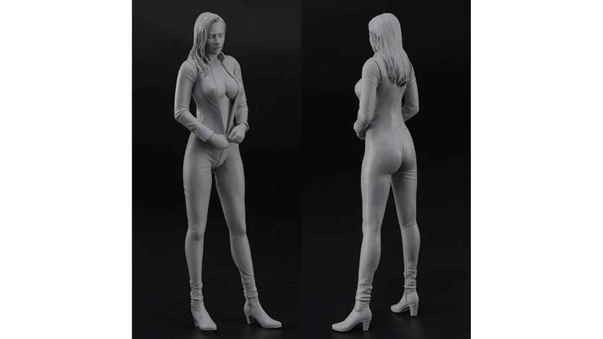 1/12バイクとの相性抜群、「セクシーな女性ライダー」リアルフィギュア