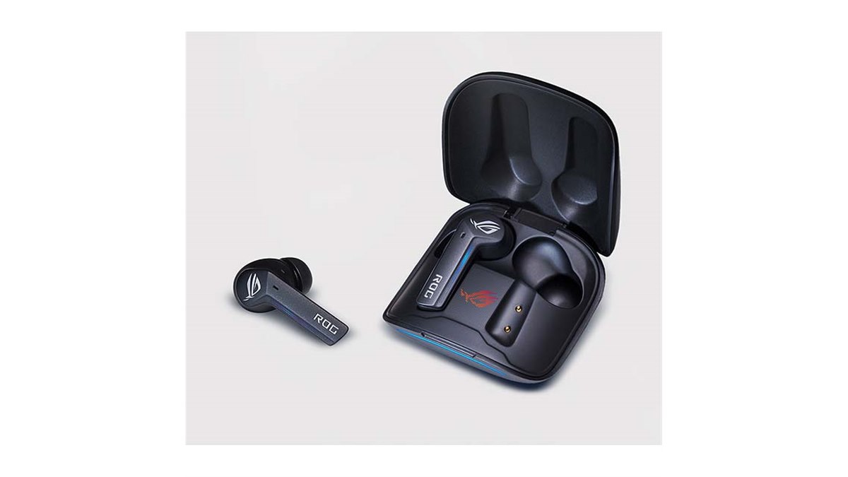 ASUS、対戦型ゲーム向け完全ワイヤレスイヤホン「ROG CETRA TRUE