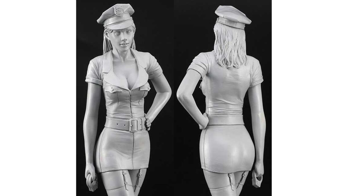 ハセガワ、1/12リアル造形フィギュア「セクシーなアメリカンポリス