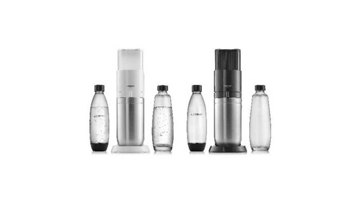 SodaStream Duo 炭酸水メーカー ガラス製ボトル付き ソーダストリーム、プラスチック製ボトルとガラス製カラフェが併用