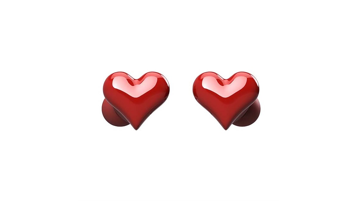 Heart Buds ソフトバンク　ワイヤレスイヤホン　ハート　赤色 HeartBuds ハートバッズ ハート型完全ワイヤレスイヤホン 4color