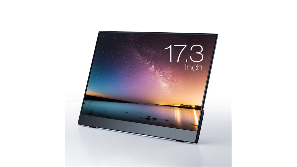 52,500円、ブルーライト軽減機能付き17.3型モバイル液晶「UQ