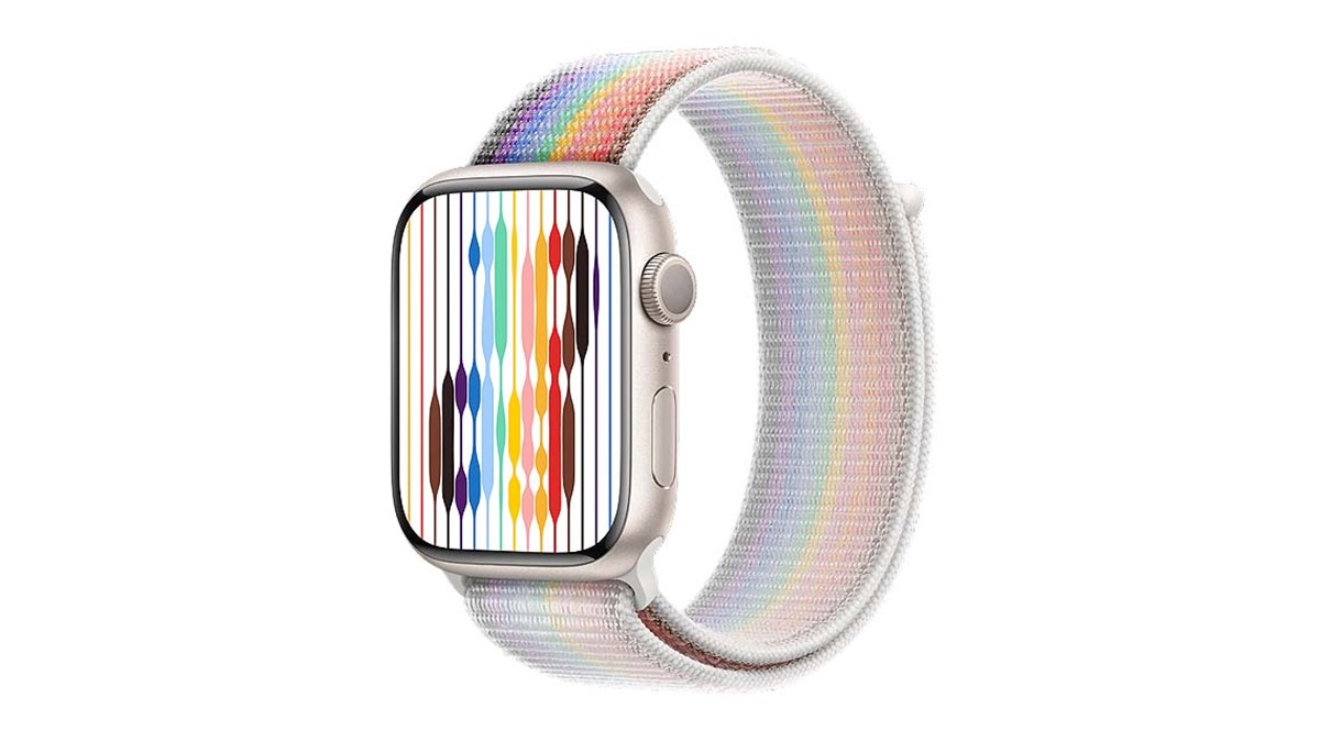 線画　完全オリジナル　テーマは「apple」 アップル、2022年のApple Watchプライドエディション新バンド - 価格.com