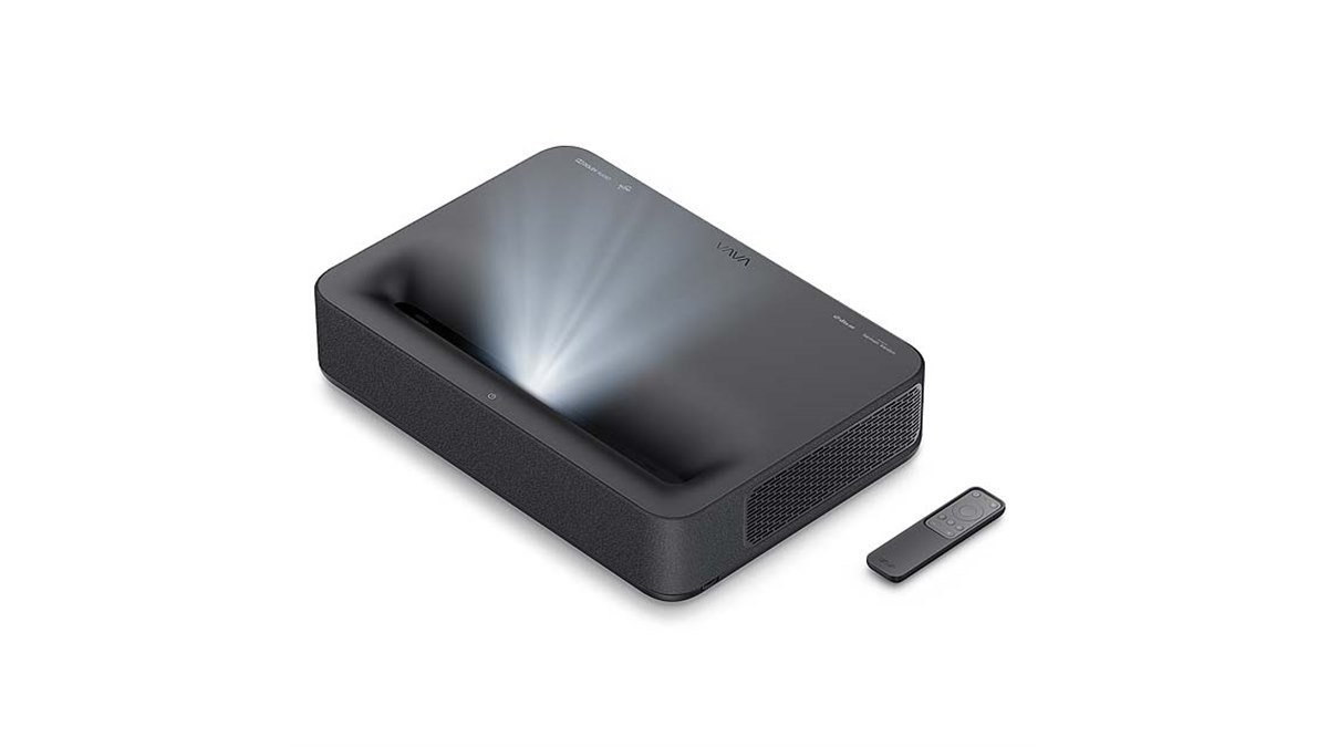 【J】VAVA 4K超短焦点プロジェクター VA-SP003 VAVA、超短焦点4Kレーザープロジェクタに限定色ブラック。約30万