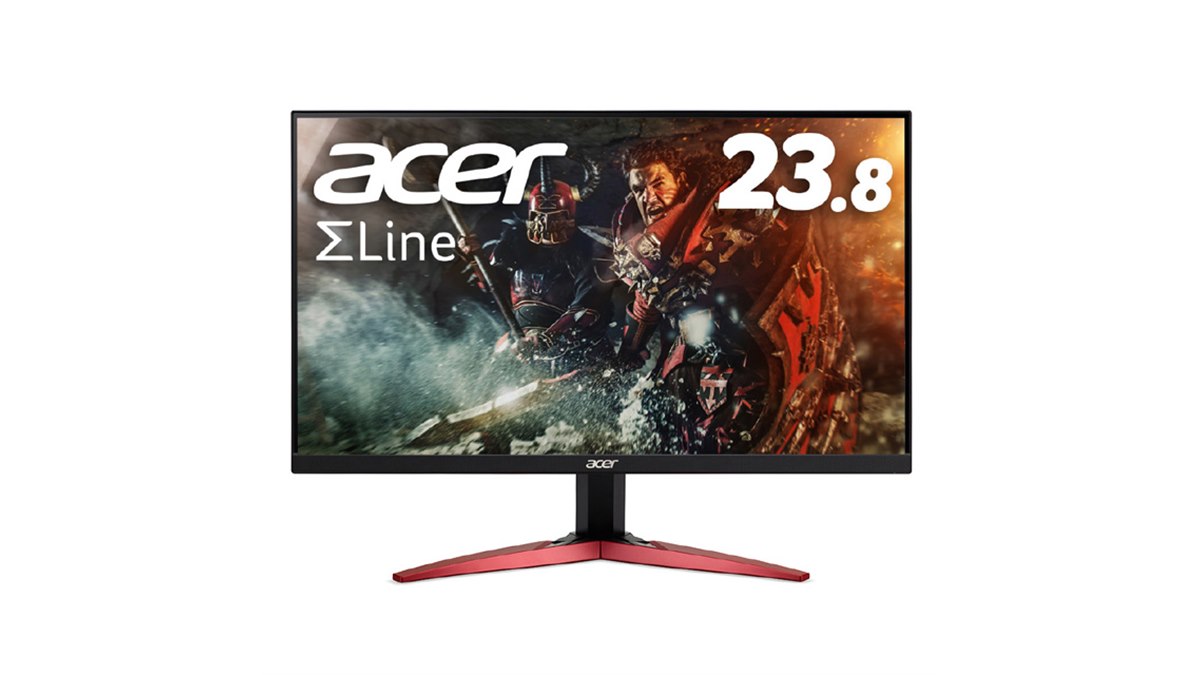 エイサー、最大165Hz駆動の23.8型フルHDゲーミング液晶「KG241YSbmiipx