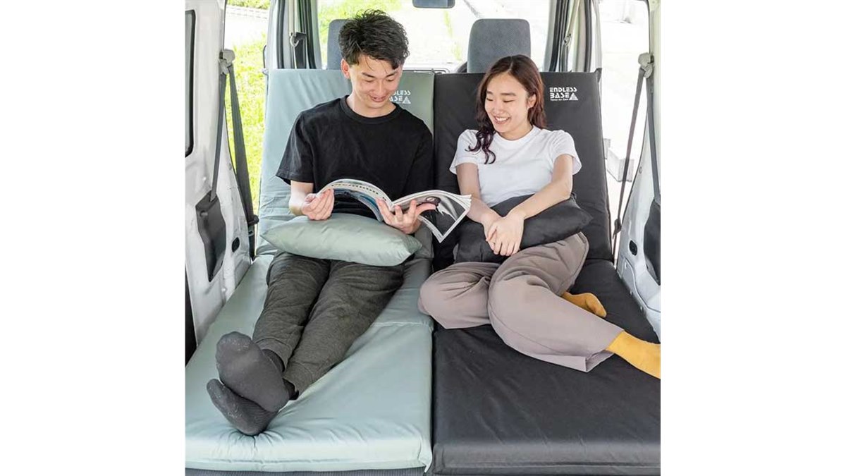 車中泊やテント泊に適した「3WAY車中泊マット」が発売、14段階