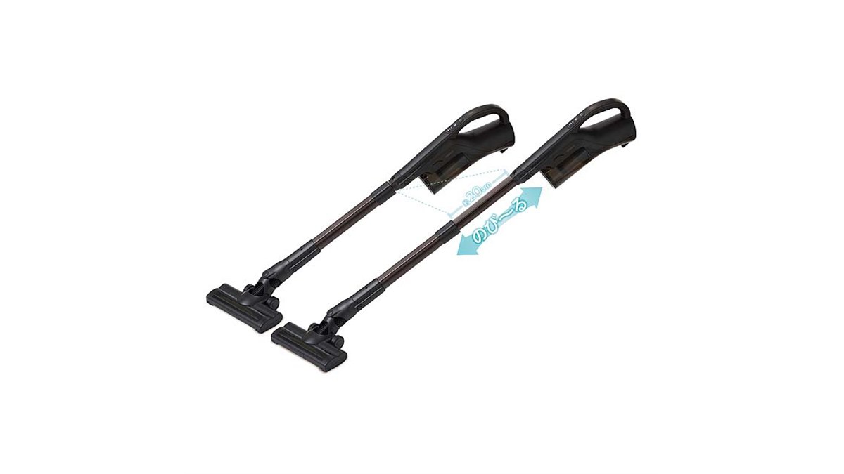 AQUA、長さを変えられるコードレススティック掃除機「のび～る