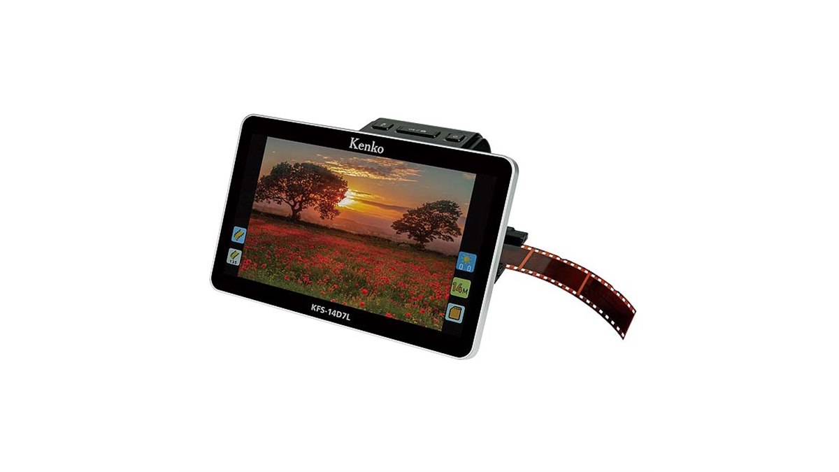 ケンコー、7型液晶を搭載した1300万画素フィルムスキャナー「KFS-14D7L