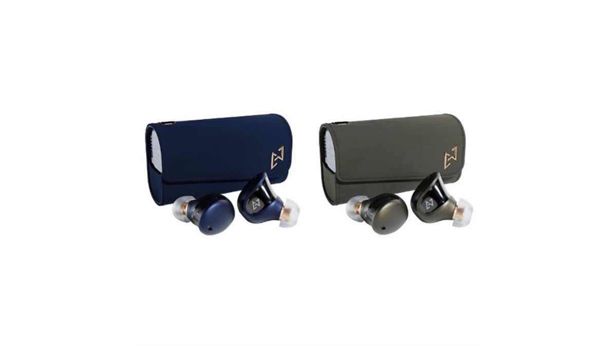 IEMに着想を得た”完全ワイヤレスイヤホン「TE-J1」ネイビー、カーキの