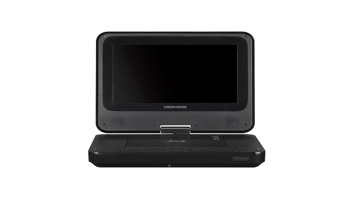 グリーンハウス、9型ポータブルBDプレーヤー「GH-PBD9A-BK」 - 価格.com