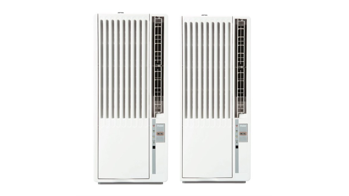 ハイアール、おやすみ運転機能を搭載した「窓用ルームエアコン」2機種