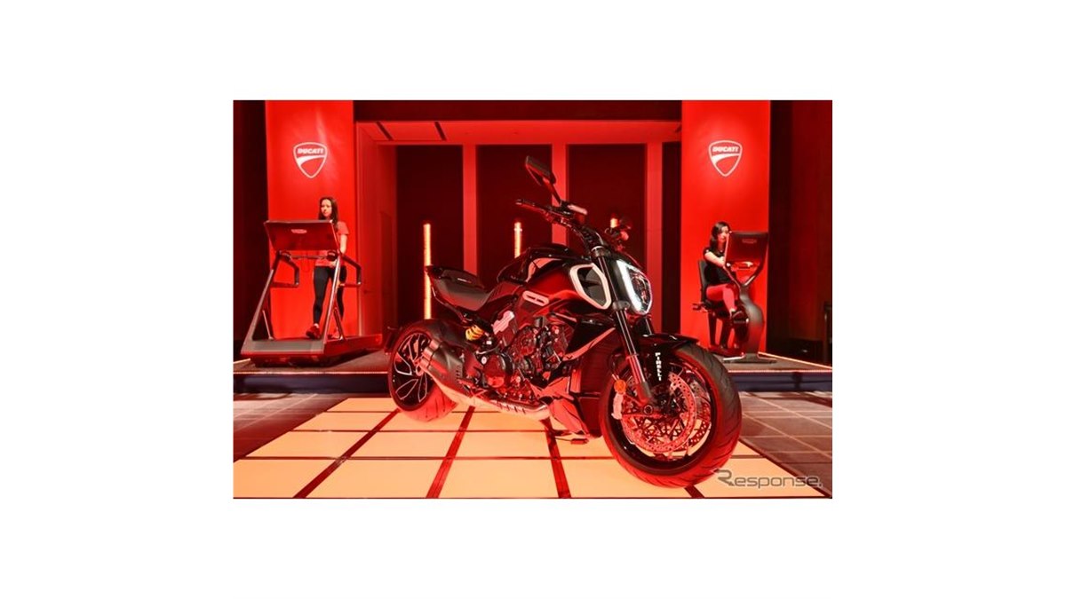 ドゥカティ『ディアベルV4』が日本上陸、テクノジムとコラボした